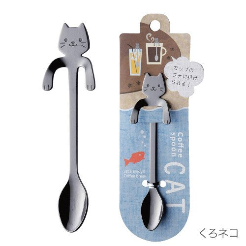 日本貓咪吊掛杯緣咖啡匙共三款