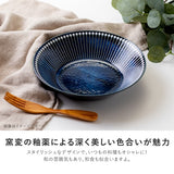 日本美濃燒 Albee 直線刻紋輕量深盤 共五色