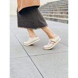 一起走走小白鞋 牛皮配色休閒鞋