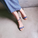 【米蘭】一字細帶低跟涼鞋