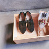 【小南法】兩穿雕花緞帶牛津鞋（4色）