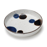 日本美濃燒手繪琉璃圓點深盤(S/M)