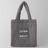 日本 CITEN 透明LOGO鋪棉托特包 S