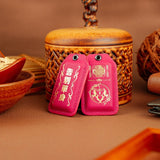 SOTRY LEATHER 大甲鎮瀾宮聯名 桃花姻緣-告別單身-桃紅平安符