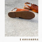 涼涼佛卡夏 荔紋繫帶軟底涼鞋