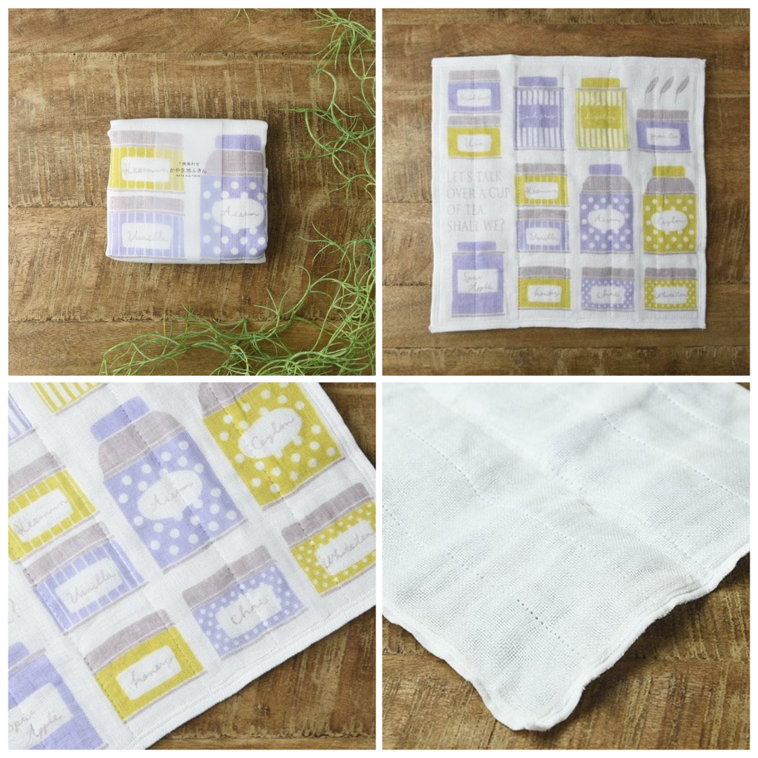 日本七層紗蚊帳材質廚房家事抹布共八款