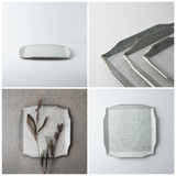 日本壽山窯美濃燒窯變釉方盤 (S-L) 共二色