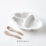 日本 lien de famille 嬰兒餐具三件組 共三色