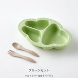 日本 lien de famille 嬰兒餐具三件組 共三色