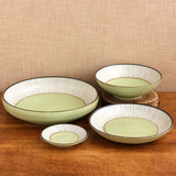 日本美濃燒柔彩十草紋碗 共五色