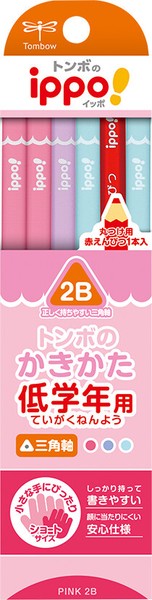 ippo 低年級用三角柱 2B 鉛筆12入 共三款