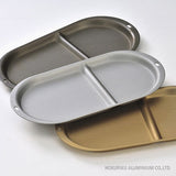 日本 Hokuriku 鋁製橢圓分隔盤 共三色