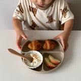 日本 kawaii&born 兒童吸盤分隔餐盤 共四色