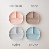 日本 kawaii&born 兒童吸盤分隔餐盤 共四色