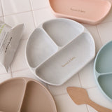 日本 kawaii&born 兒童吸盤分隔餐盤 共四色