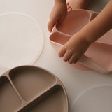 日本 kawaii&born 兒童吸盤分隔餐盤 共四色