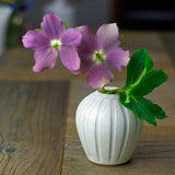 日本益子燒若間陶單支花瓶 白/黑 共五款