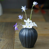 日本益子燒若間陶單支花瓶 白/黑 共五款