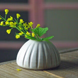 日本益子燒若間陶單支花瓶 白/黑 共五款