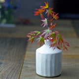 日本益子燒若間陶單支花瓶 白/黑 共五款