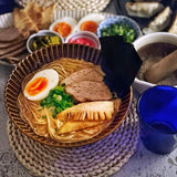 日本美濃燒花蝶扇紋大碗 (M/L) 共二色