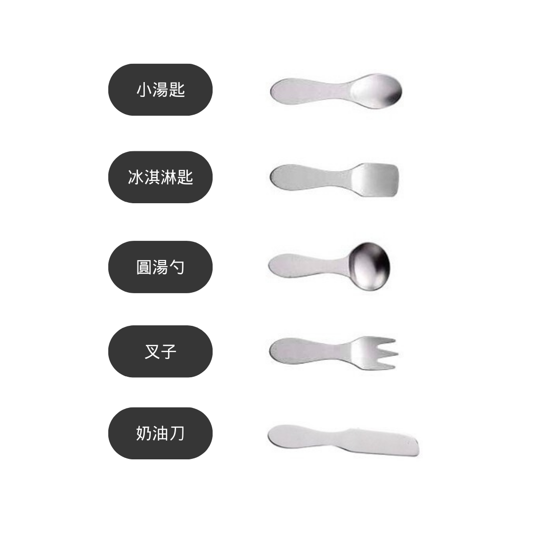 日本不鏽鋼迷你餐具共五款