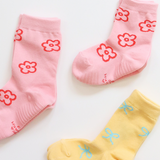 韓國Kokacharm 孩子的中長襪 2雙入 A21 線條蝴蝶結小花