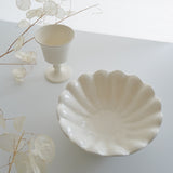 安部太一 輪花碗 白