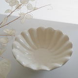 安部太一 輪花碗 白