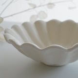 安部太一 輪花碗 白