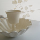 安部太一 輪花碗 白