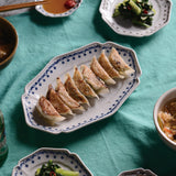 studio m' Vignette 繪付花邊橢圓盤 26cm 共二色