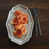 studio m' Vignette 繪付花邊橢圓盤 26cm 共二色