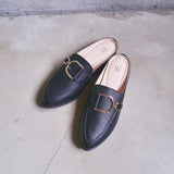 【法式D釦】尖頭D字釦穆勒鞋（3色）