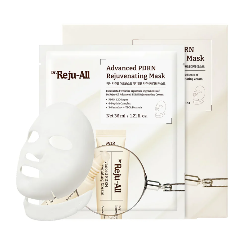 韓國 Dr RejuAll PDRN 賦活臉頸雙重面膜 4入