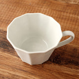 村上雄一 白瓷十二角杯碟組