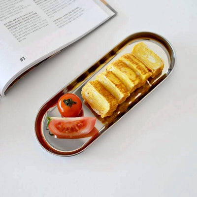 日本製 ECHO不銹鋼料理器具托盤 3入組
