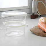 日本HARIO雙層耐熱玻璃微波蒸煮器-800ml