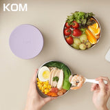 KOM一器盒成可微波不鏽鋼便當盒組