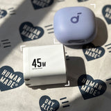 ASPOR 45W雙PD氮化鎵快充頭