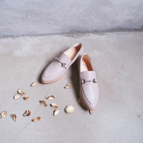 【維納斯】全真皮馬銜釦樂福鞋（5色）