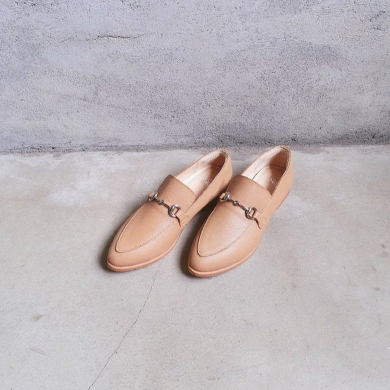 【維納斯】全真皮馬銜釦樂福鞋（5色）