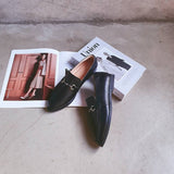 【維納斯】全真皮馬銜釦樂福鞋（5色）