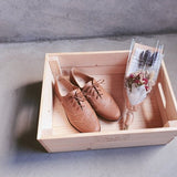 【小南法】兩穿雕花緞帶牛津鞋（4色）