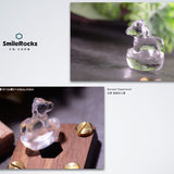 雕件（馬上有錢白水晶）