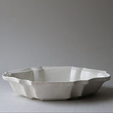 安部太一 白釉橢圓深皿