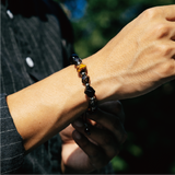 Empowerment ｜虎眼石。茶水晶。黑曜石｜彈力繩款