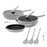 哈哈鍋2.0 - 鈦塗層不沾鍋 三件組-26+28+32cm (加贈矽膠鍋鏟*3)