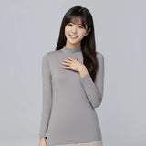 第五代溫灸刷毛立領發熱衣（女）