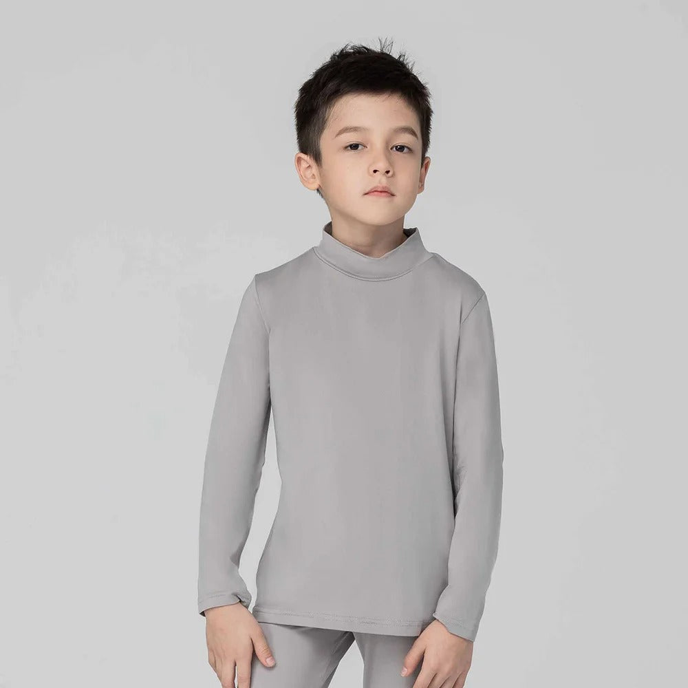 第五代溫灸刷毛立領發熱衣（兒童）